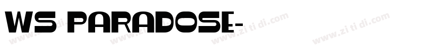 WS Paradose字体转换